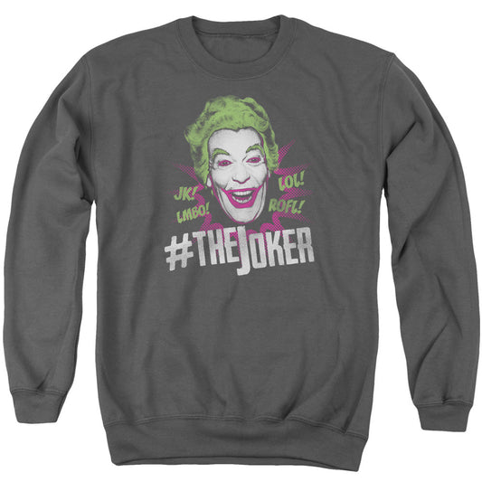 Batman Classic Tv #joker Mens Crewneck Sweatshirt Charcoal
