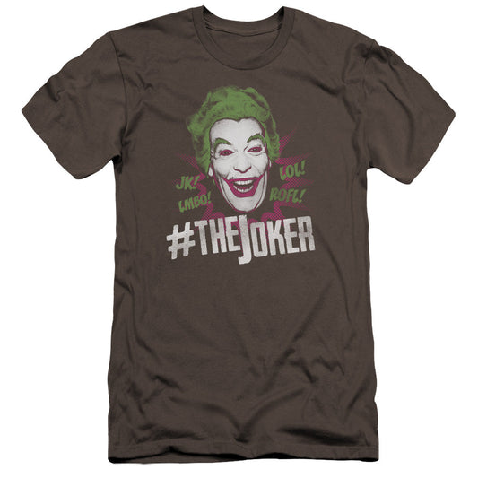 Batman Classic Tv #joker Premium Bella Canvas Slim Fit Mens T Shirt Charcoal
