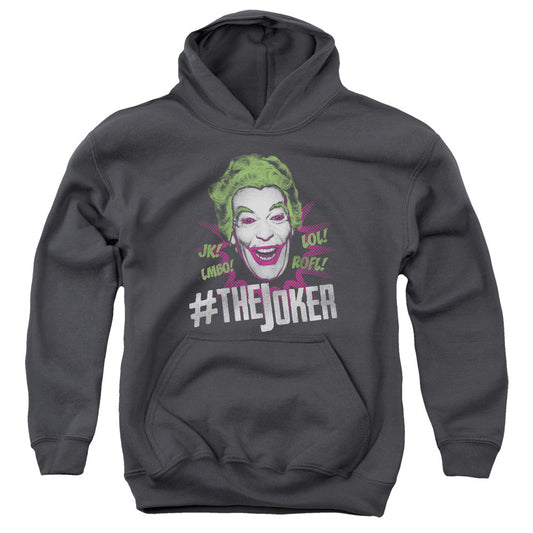 Batman Classic Tv #joker Kids Youth Hoodie Charcoal