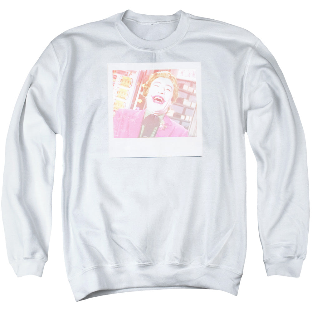 Batman Classic Tv Captured Mens Crewneck Sweatshirt White