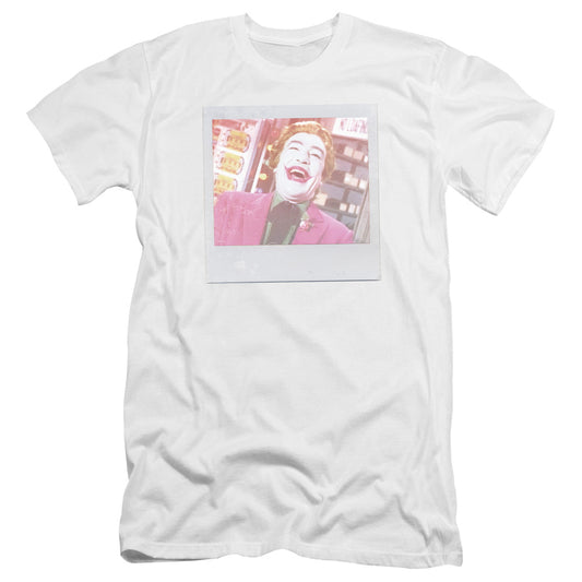 Batman Classic Tv Captured Premium Bella Canvas Slim Fit Mens T Shirt White