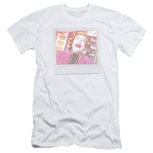 Batman Classic Tv Captured Slim Fit Mens T Shirt White
