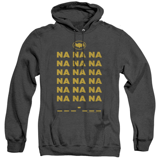 Batman Classic Tv Na Na Na Heather Mens Hoodie Black