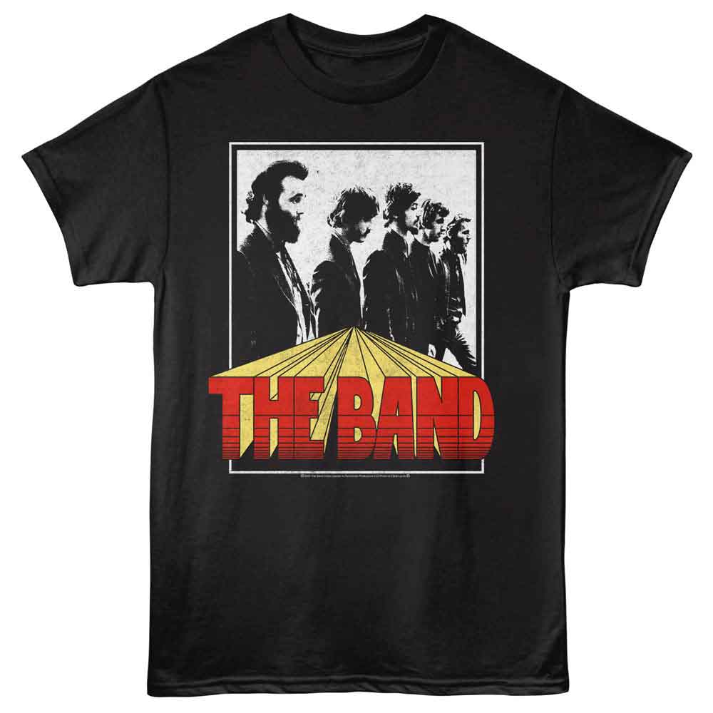 The Band - Rectangle - American Classics - Black Adult Short Sleeve T-Shirt