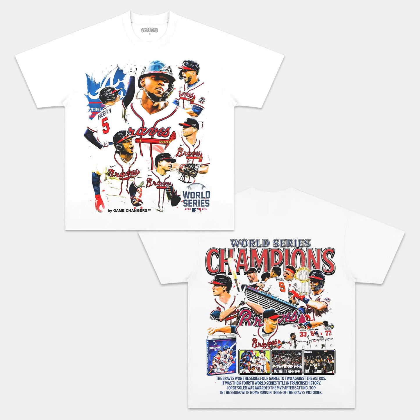 BRAVES TEE Style001 - clothing by TeeHivey.com (Image 2)