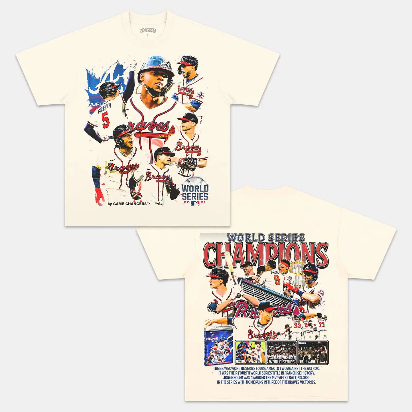 BRAVES TEE Style001 - clothing by TeeHivey.com (Image 3)