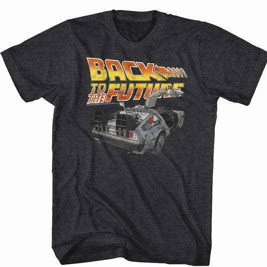 Back To The Future - Car - Short Sleeve - Heather - Adult - T-Shirt - clothing by TeeHivey.com