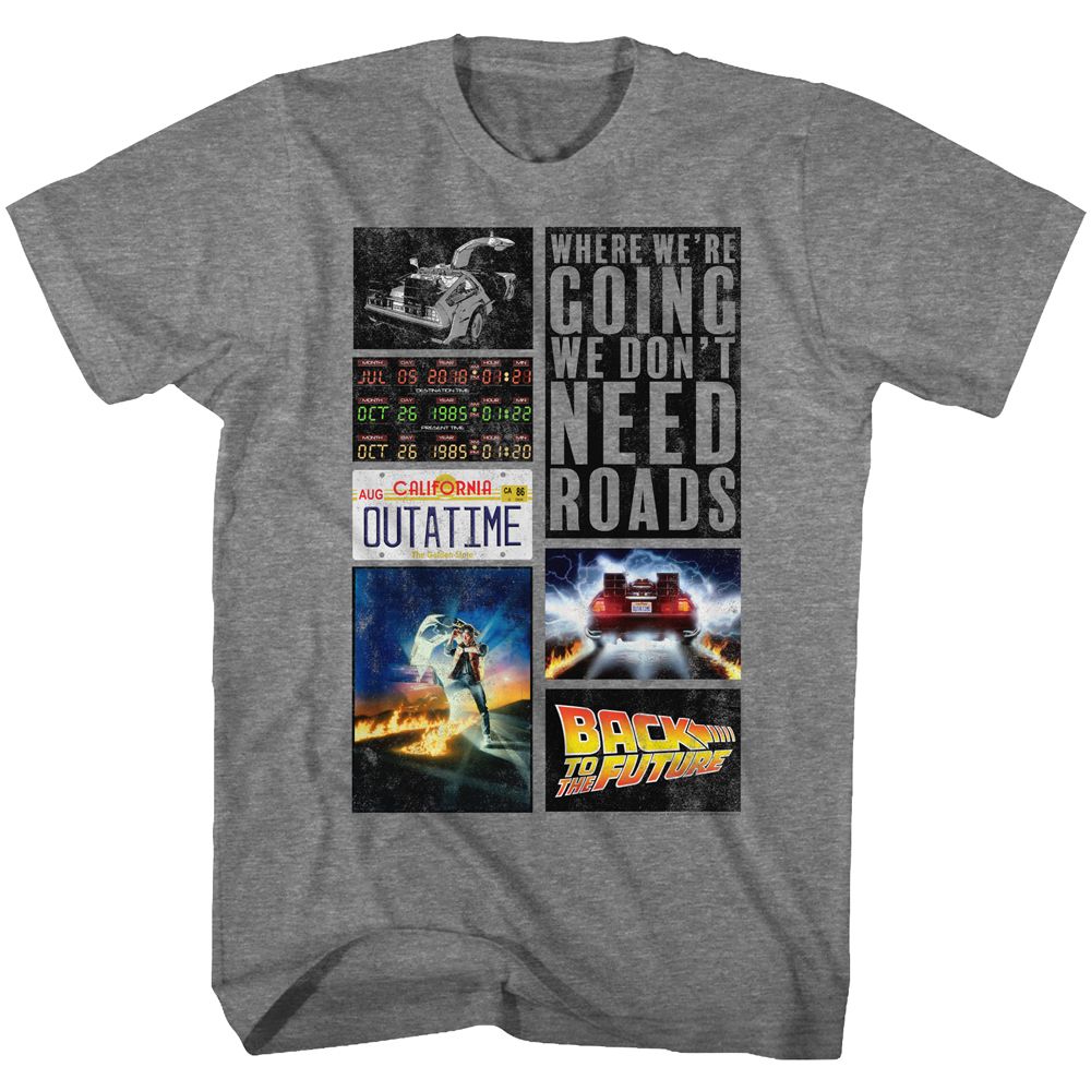 Back To The Future - Future Hits - Short Sleeve - Heather - Adult - T-Shirt - clothing by TeeHivey.com