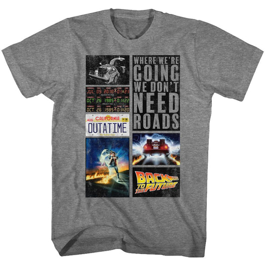 Back To The Future - Future Hits - Short Sleeve - Heather - Adult - T-Shirt - clothing by TeeHivey.com