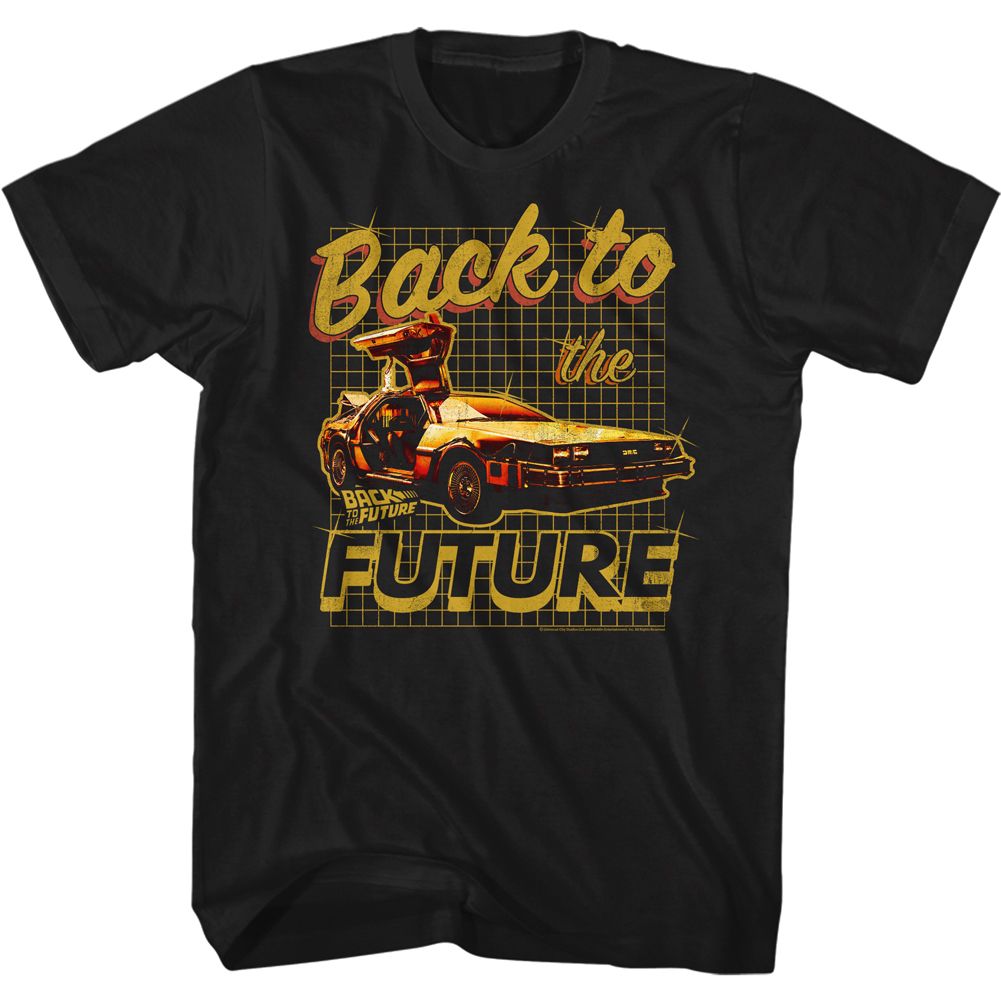 Back To The Future - Black & Yellow - Short Sleeve - Adult - T-Shirt