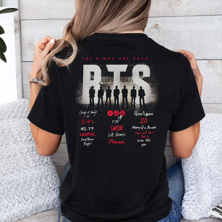BTS Arirang Tracklist The Kings Are Back Shirt