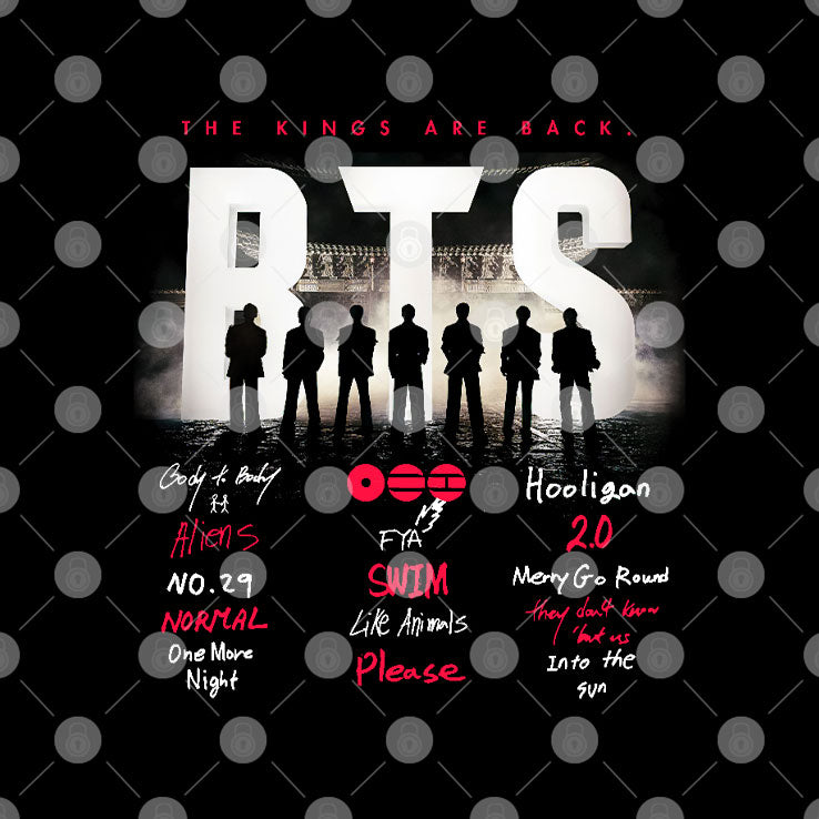 BTS Arirang Tracklist The Kings Are Back Shirt