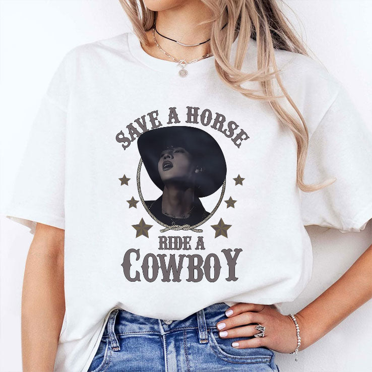 BTS Jin Save A Horse Ride A Cowboy Shirt