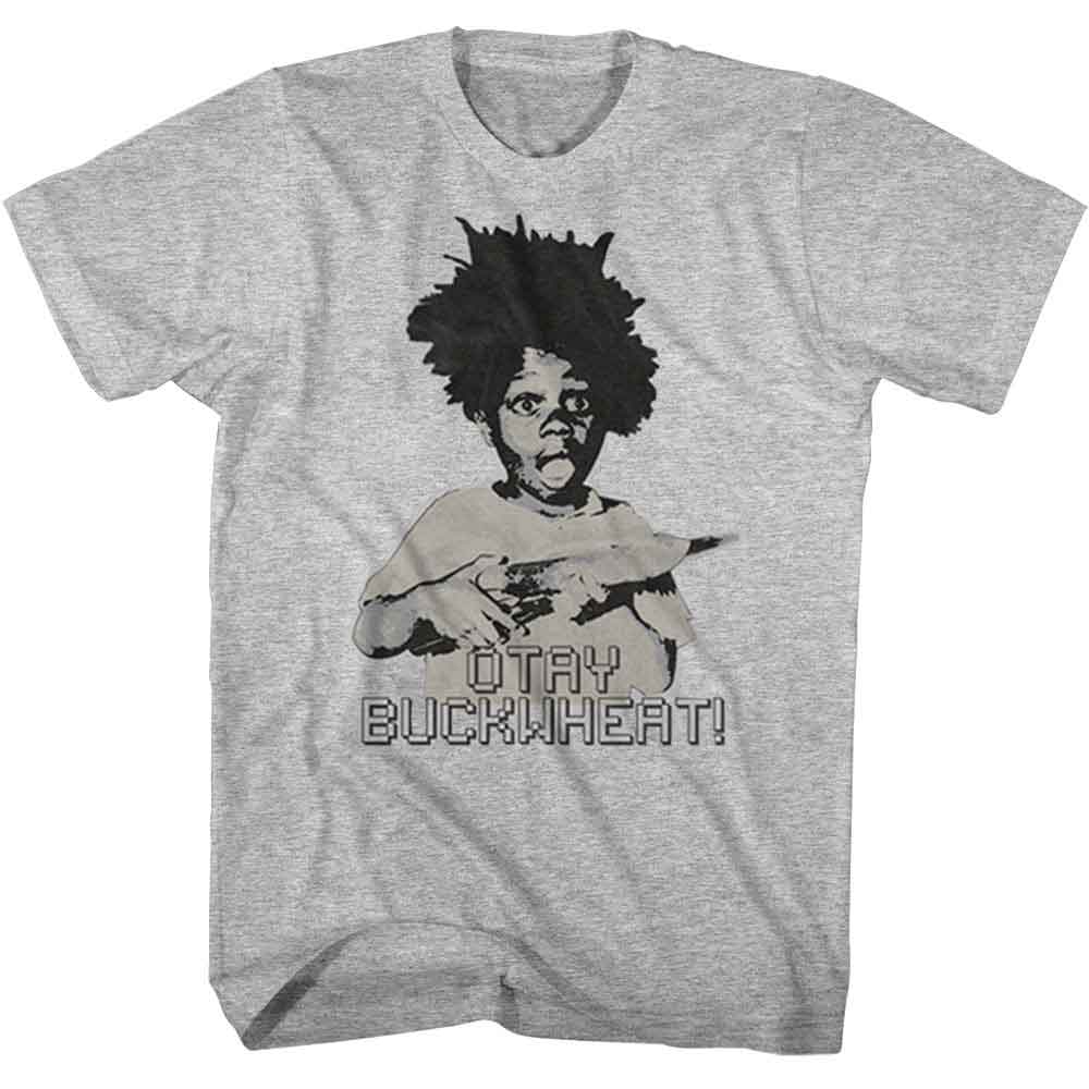 Buckwheat - Otay - American Classics - Heather Gray Adult Short Sleeve T-Shirt - clothing by TeeHivey.com (Image 1)