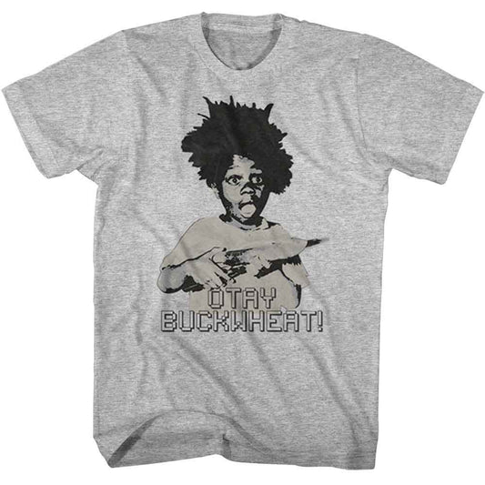 Buckwheat - Otay - American Classics - Heather Gray Adult Short Sleeve T-Shirt - clothing by TeeHivey.com (Image 1)