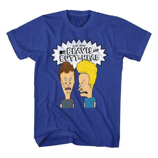 Beavis And Butthead - The Boys & Logo - Short Sleeve - Adult - T-Shirt