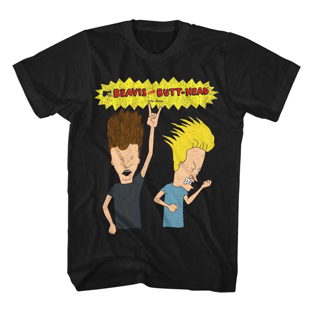 Beavis And Butthead - Rockin Out - Short Sleeve - Adult - T-Shirt