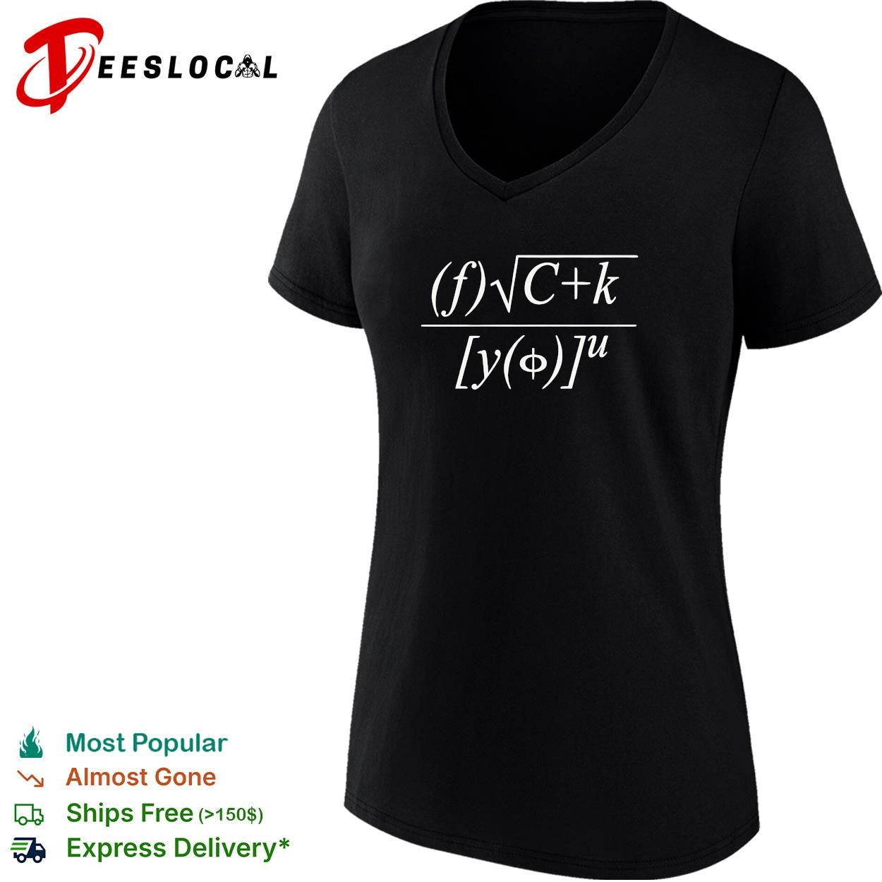 Fuck You Math Equation funny shirt