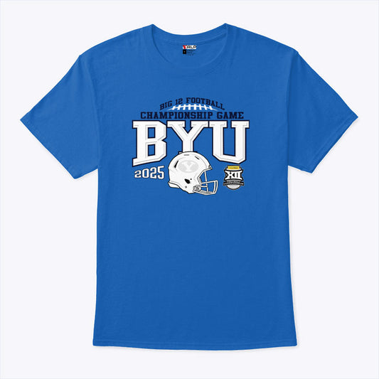 BYU Cougars 2025 Big 12 Championship Game Bound T Shirt