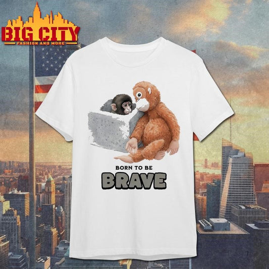 Baby Monkey Punch Born To Be Brave Shirt