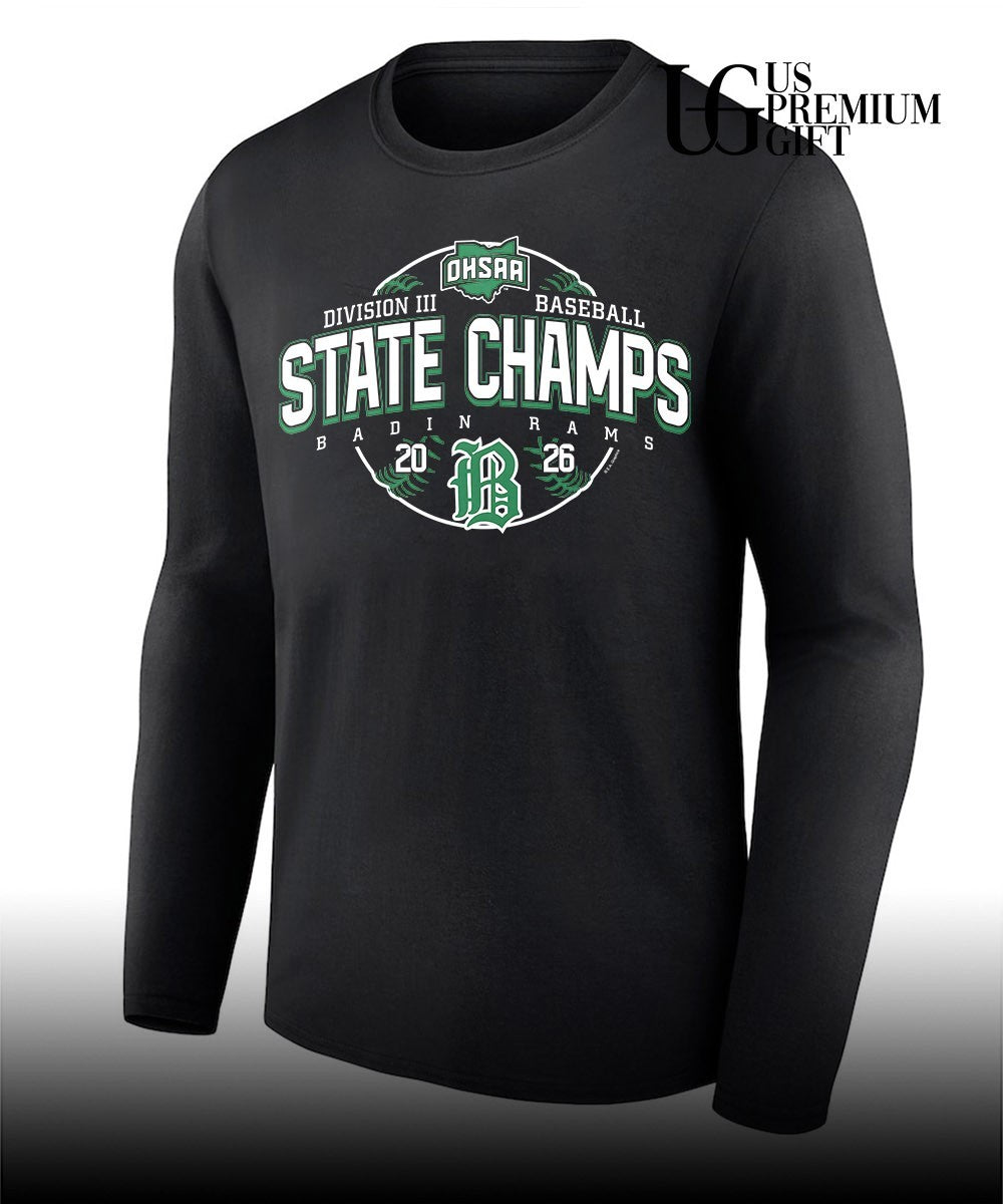 Badin Rams OHSAA Baseball D3 State Champions 2026 shirt