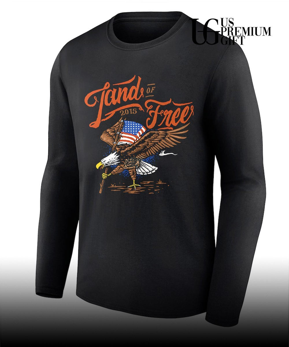 Bald Eagle American Flag Land of 2015 of Free shirt
