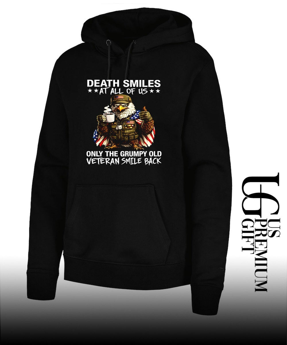 Bald Eagle American Veteran Death Smiles at all of Us Only the Grumpy Old shirt