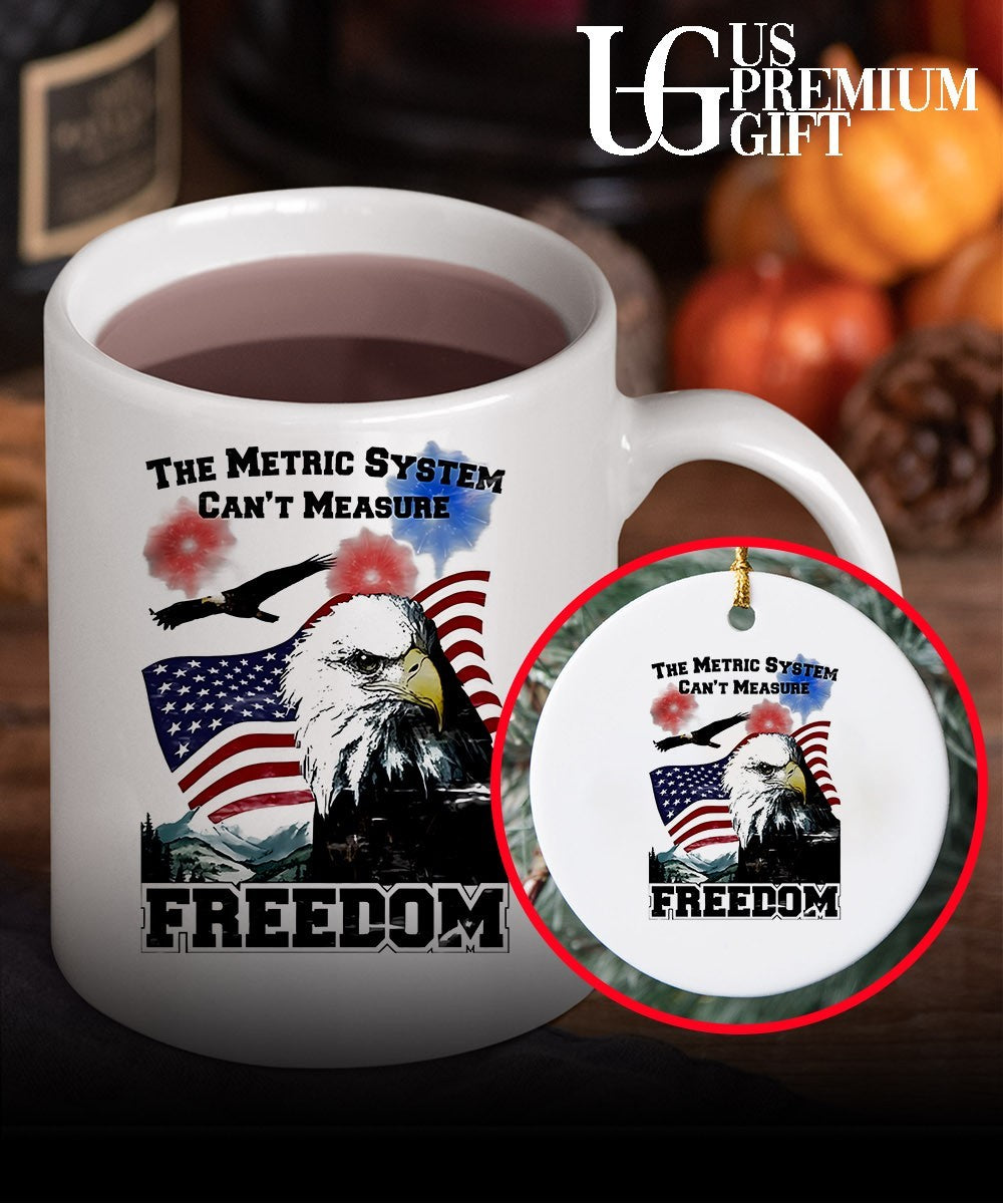 Bald Eagle American flag the metric system can’t measure freedom shirt