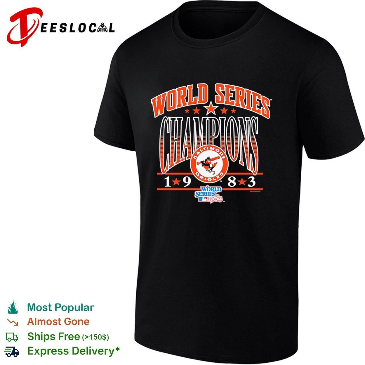 Baltimore Orioles World Series Champions 1983 MLB Baseball shirt