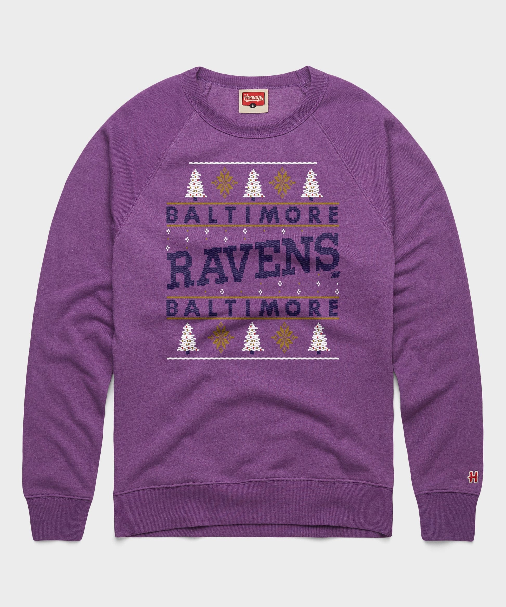 Baltimore Ravens Holiday Crewneck