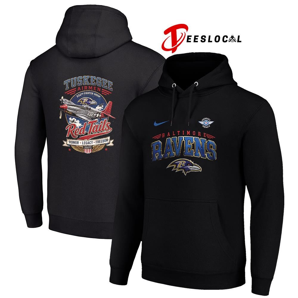 Baltimore Ravens Tuskegee Airmen Red Tails honor legacy freedom shirt