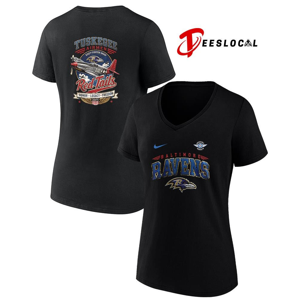 Baltimore Ravens Tuskegee Airmen Red Tails honor legacy freedom shirt