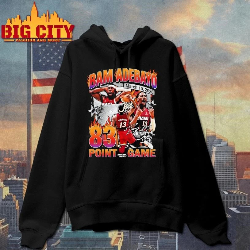 Bam Adebayo Miami Heat 83 Point Game Shirt
