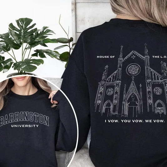 Barrington University T-Shirt The Ritual Sweatshirt The Lords Series Merch Dark Romance Hoodie Smut Spicy Romance Gift Unisex Loose Fit Medium Heavy Polyester Fabric