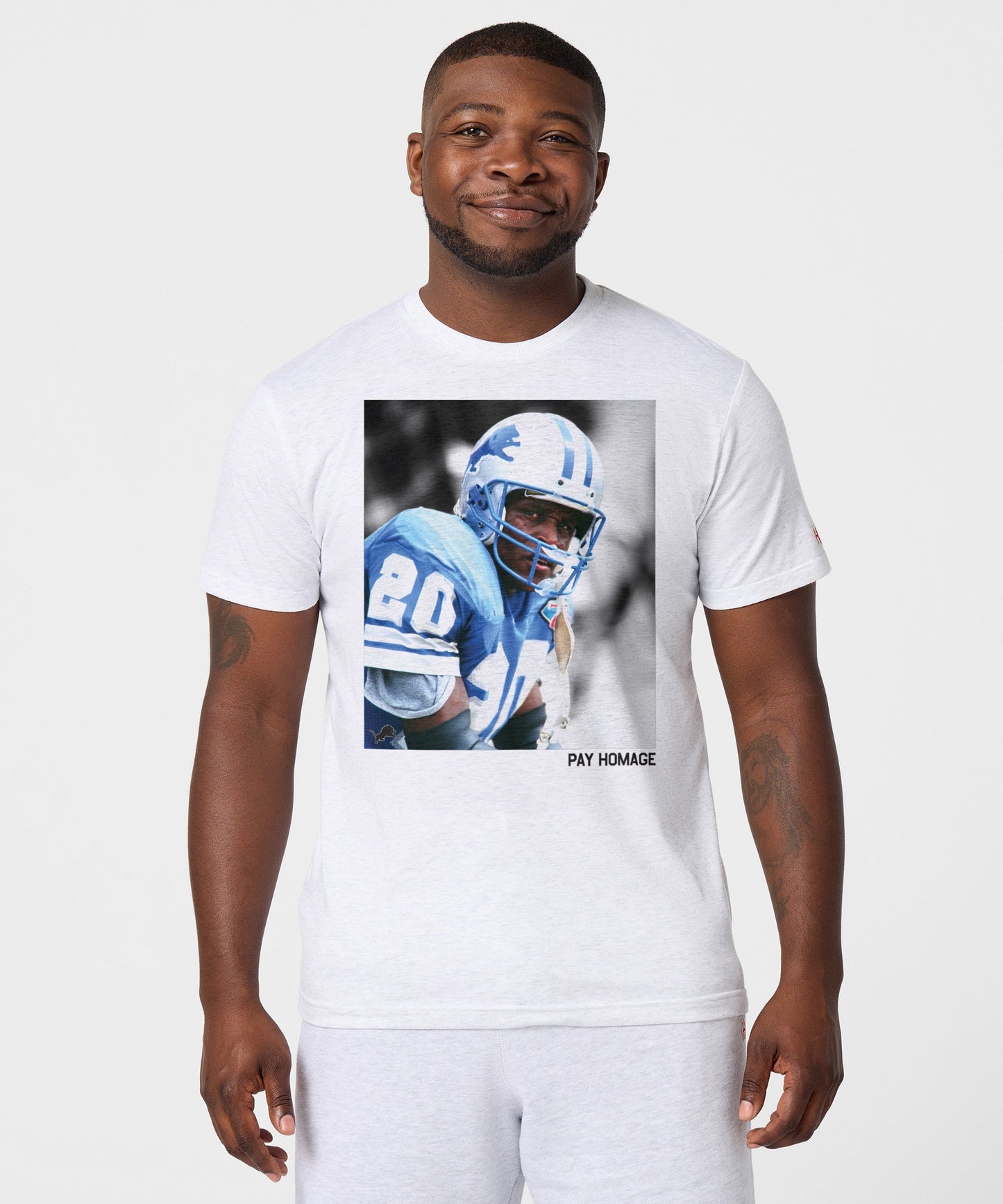 Barry Sanders Pay Homage