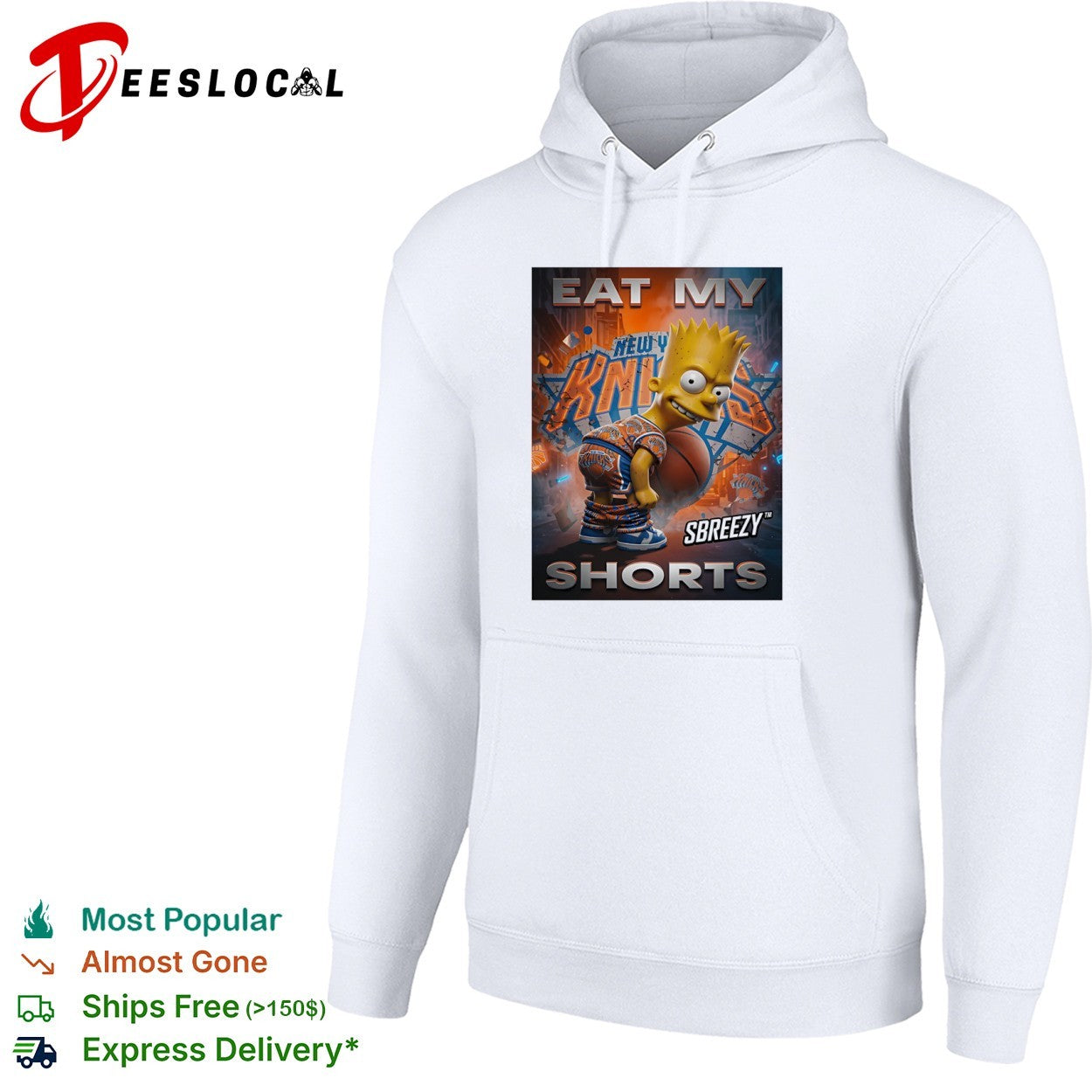 Bart New York Knicks Eat My Shorts shirt