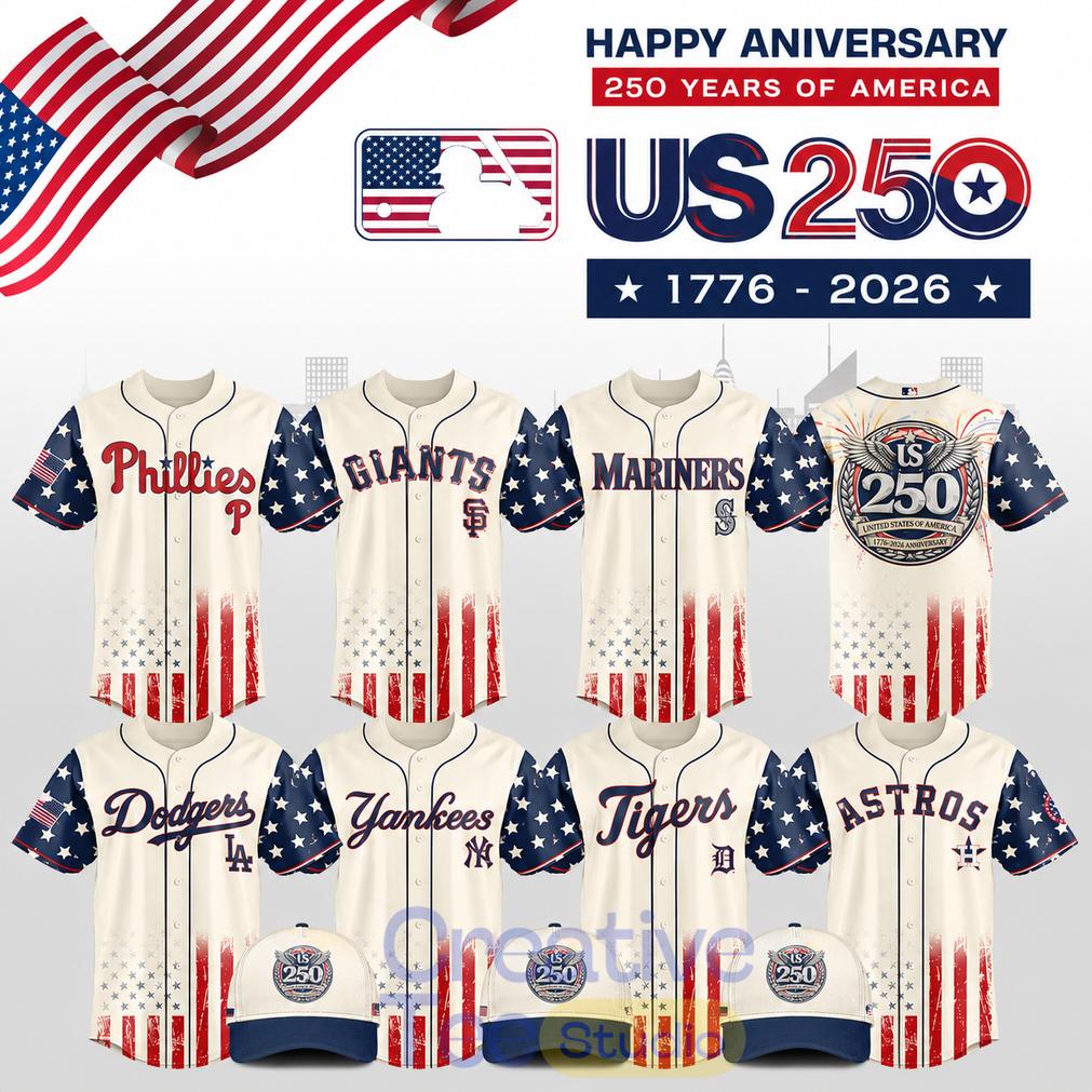 Baseball All Teams x 250 Years USA Anniversary Special Jersey