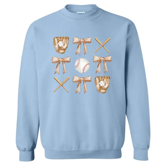 Baseball Collage Coquette Sweatshirt 'NLB'