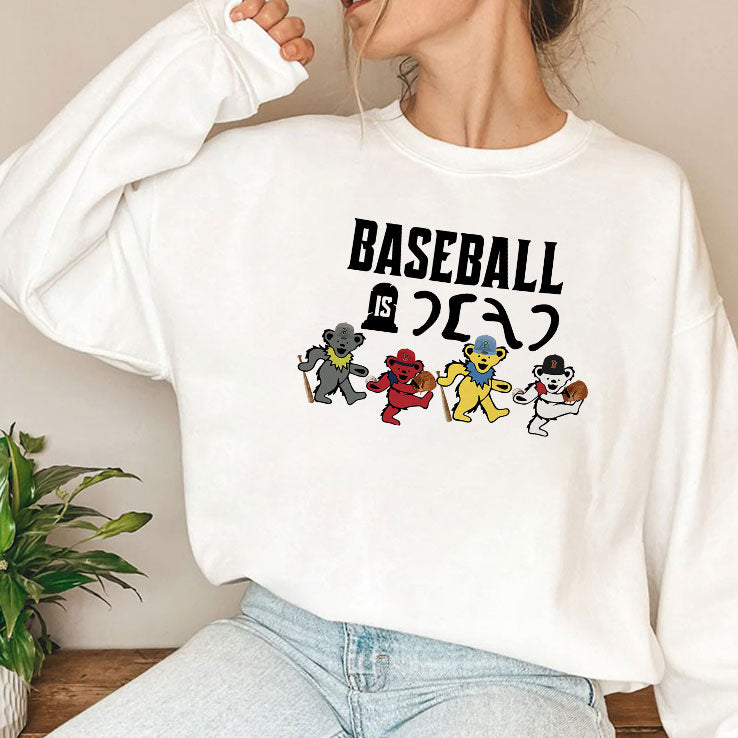 Baseball Is Dead Bear T Shirt