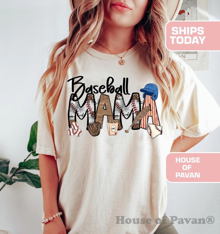 Baseball Mama T-Shirt, Baseball Mom Shirt, Sports Mom Shirt, Mothers Day Gift