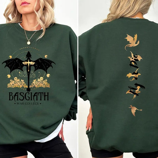 Basgiath War College Sweatshirt ,Dragon Rider, Fourth Wing Hoodie, Violet Sorrengail,Xaden Riorson, Fly or Die,Riders Quadrant,Rebecca Yoros