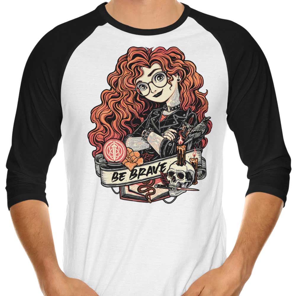 Be Brave - 3/4 Sleeve Raglan T-Shirt