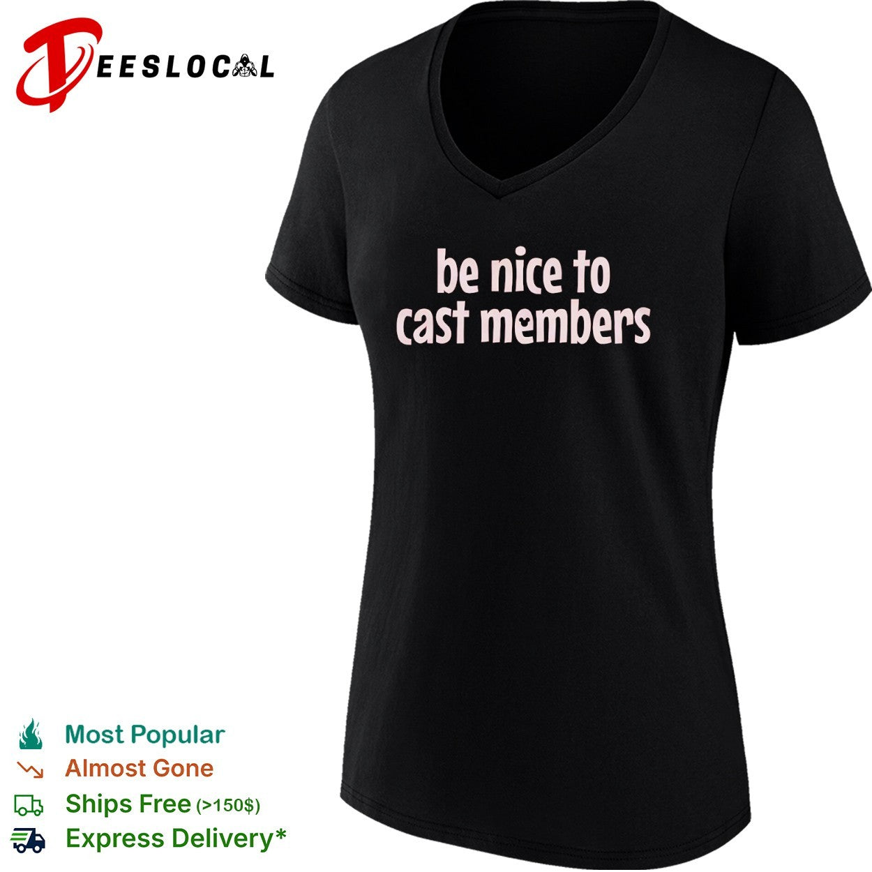 Be Nice to Cast Members Disney Park Theme Park Inspired Comfort Colors Shirt