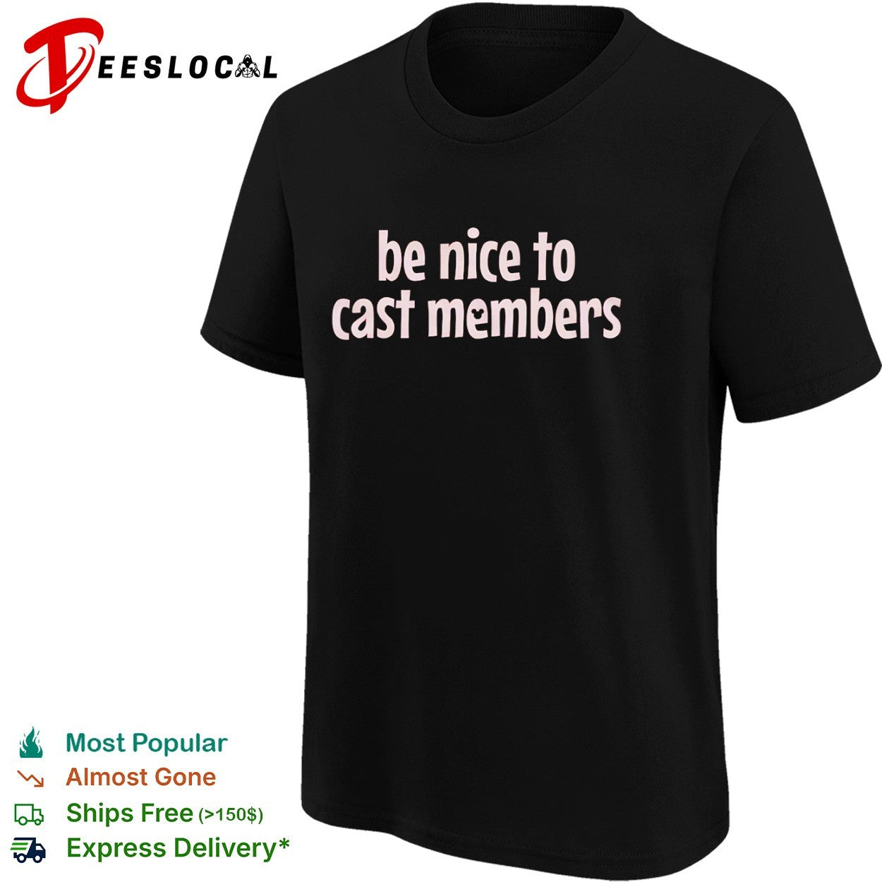 Be Nice to Cast Members Disney Park Theme Park Inspired Comfort Colors Shirt