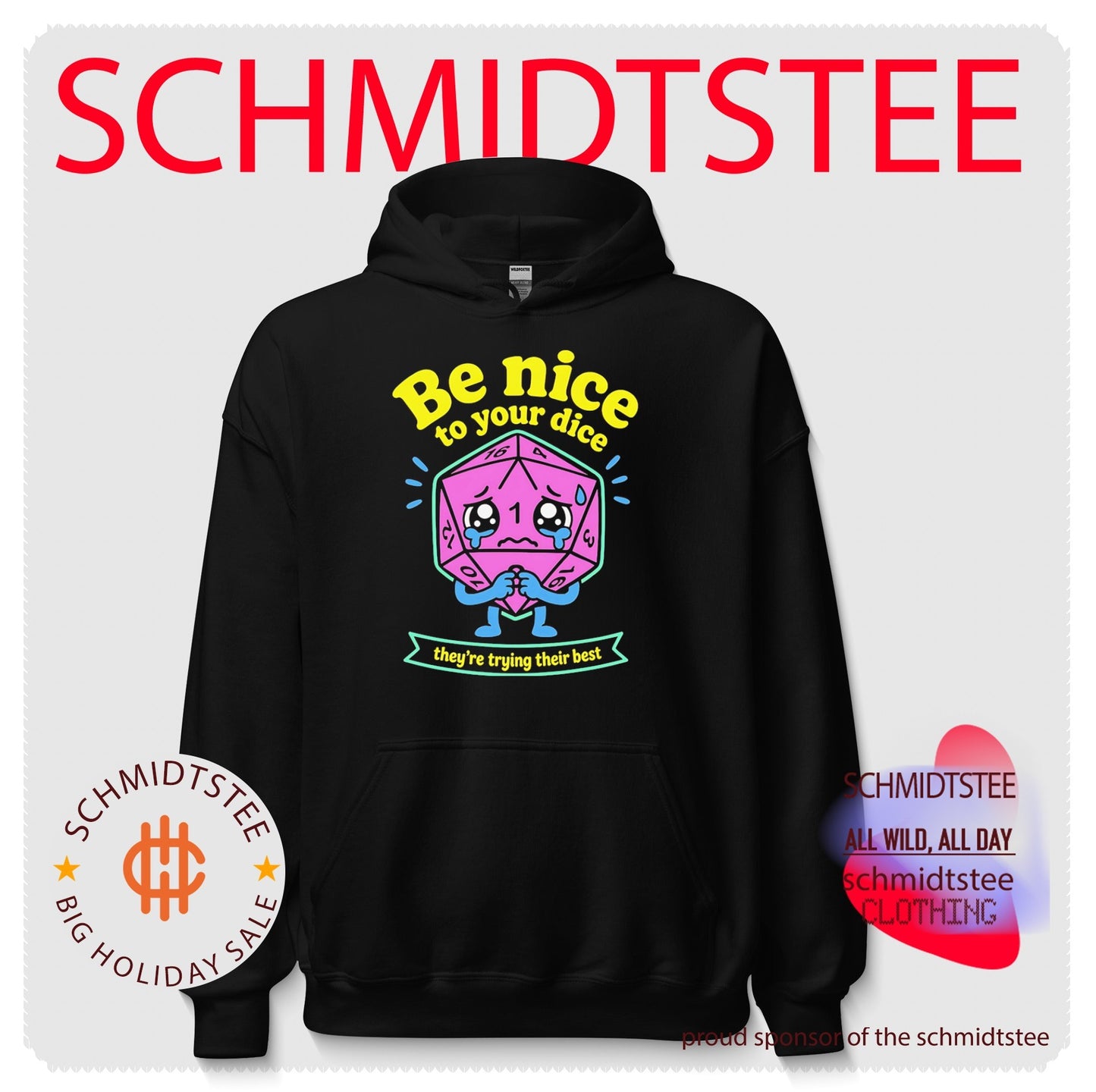 Be Nice to Your Dice Neon They Are Trying Their Best shirt