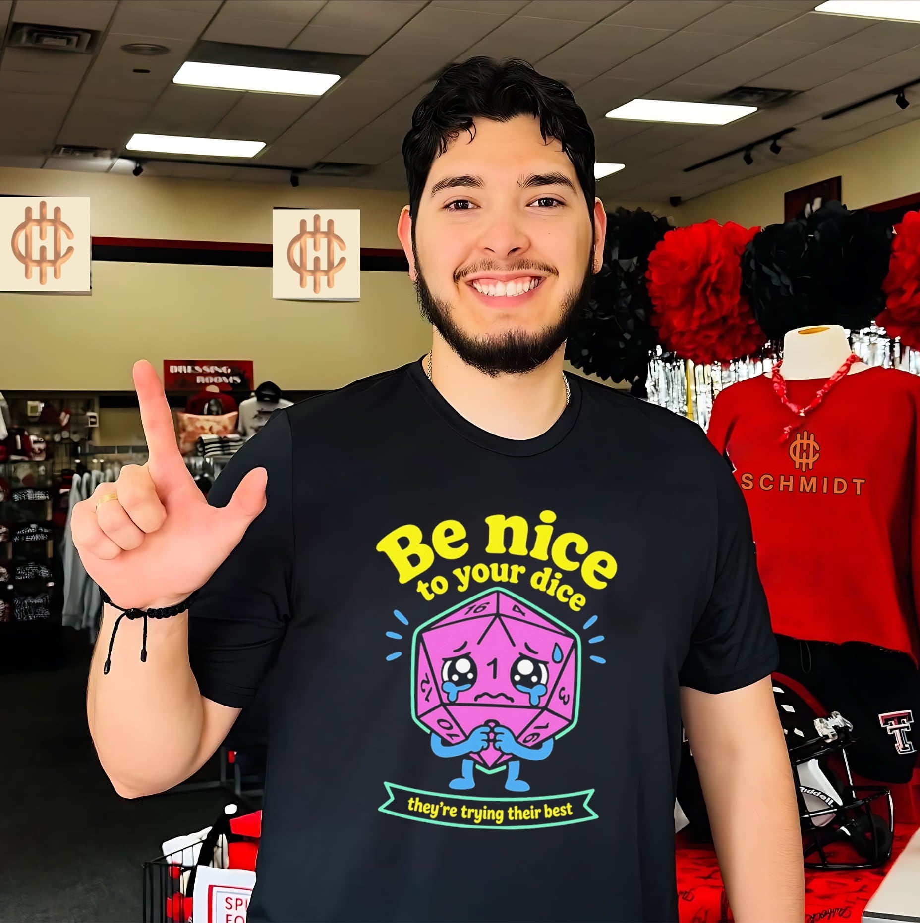 Be Nice to Your Dice Neon They Are Trying Their Best shirt