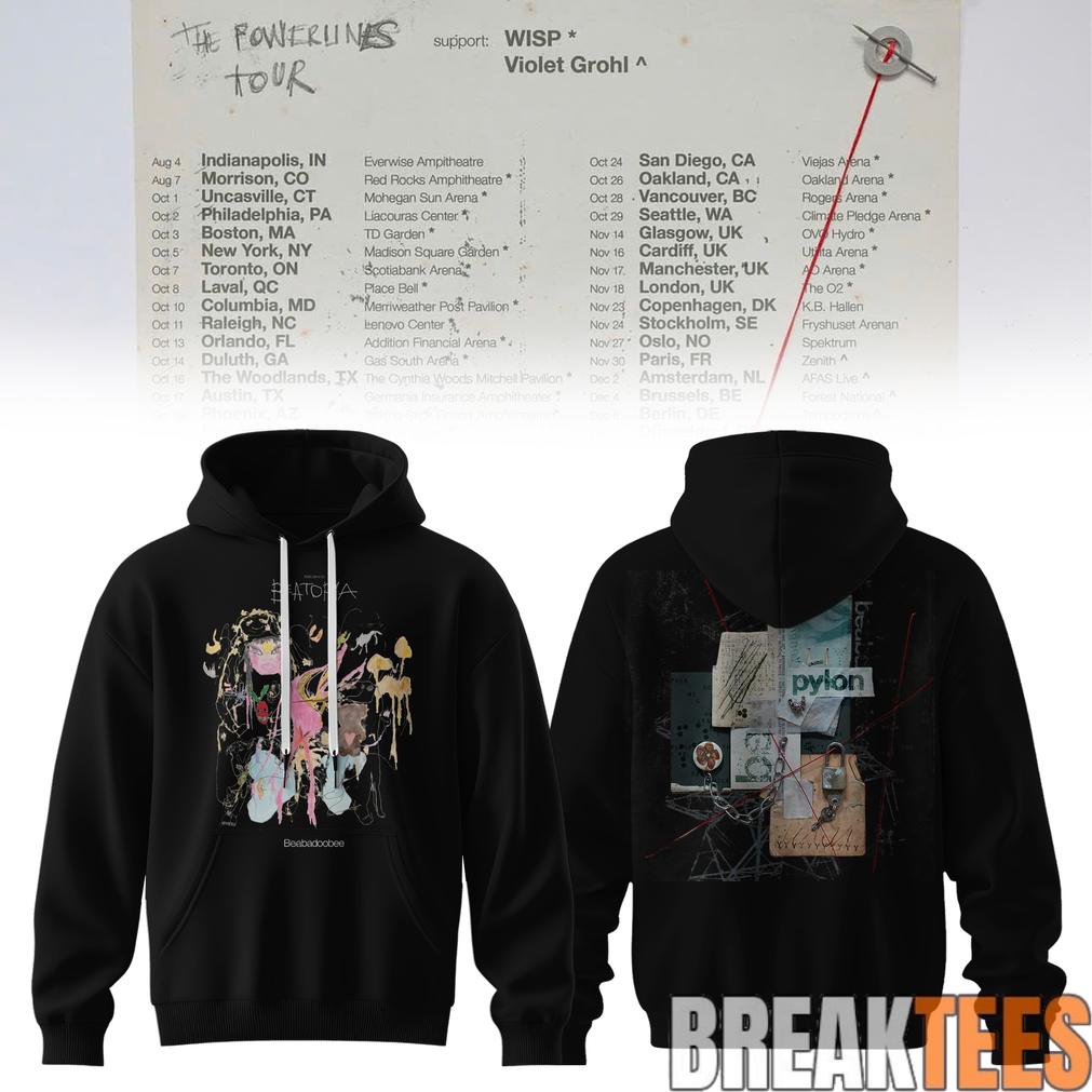 Beabadoobee – The Powerlines Tour Beatopia Art Hoodie