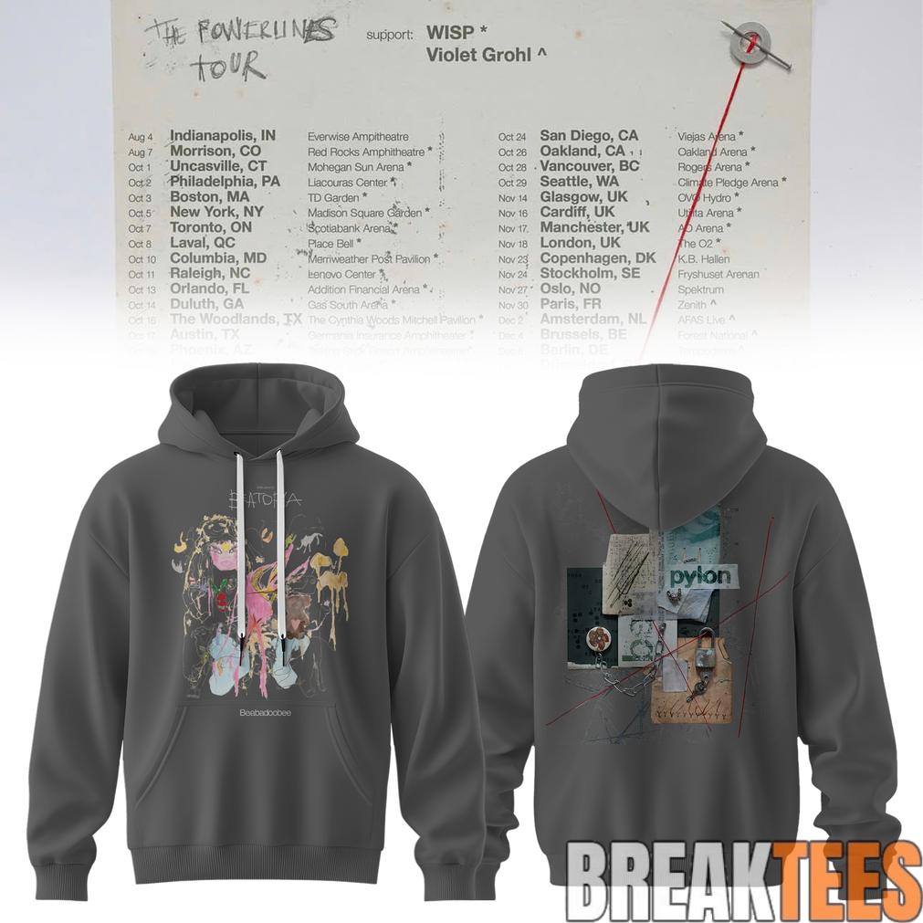 Beabadoobee – The Powerlines Tour Beatopia Art Hoodie
