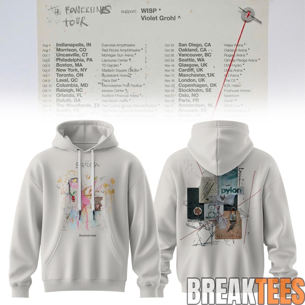 Beabadoobee – The Powerlines Tour Beatopia Art Hoodie