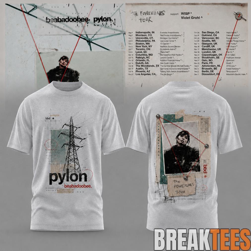 Beabadoobee – The Powerlines Tour Powerline Collage Shirt